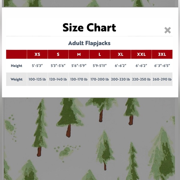 4 LAZY ONE EVERGREEN PLAID FLAPJACKS,Set of 4 adult onesies and one dog onesie! - Picture 4 of 12